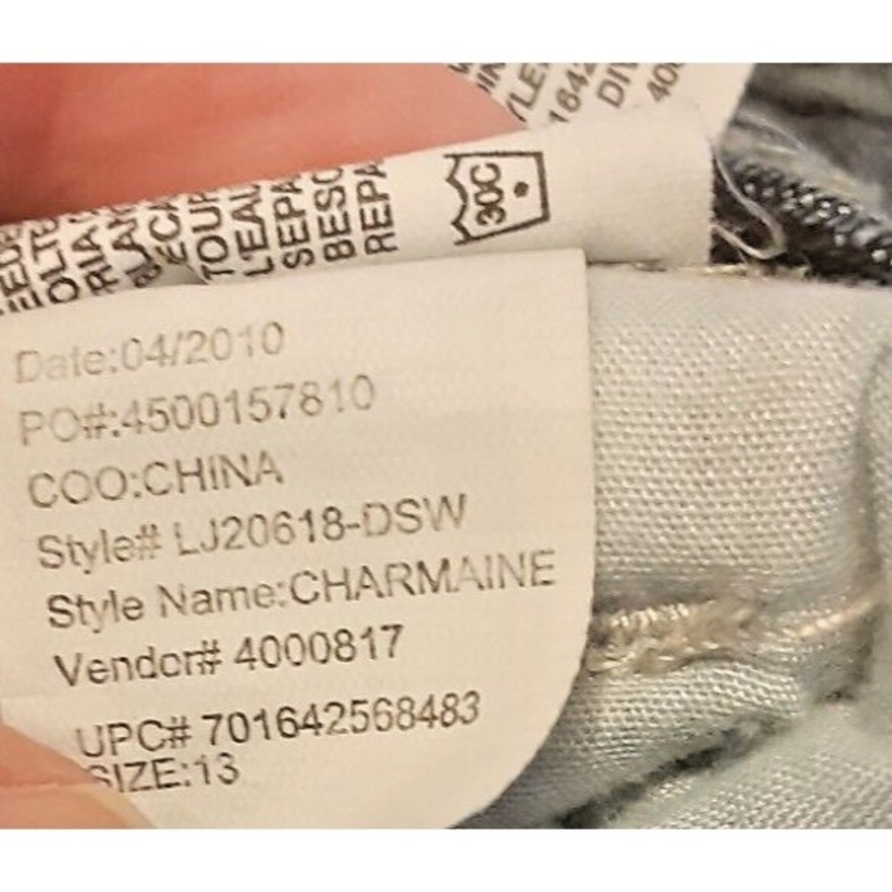 LEI Womens Juniors Size 13‎ Regular Jeans Ashley Lowrise Skinny Blue Patch Work - Picture 3 of 6